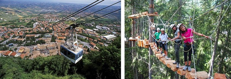 San Marino aereal cable car