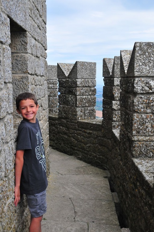 On top of the Castello della Guiata - San Marino