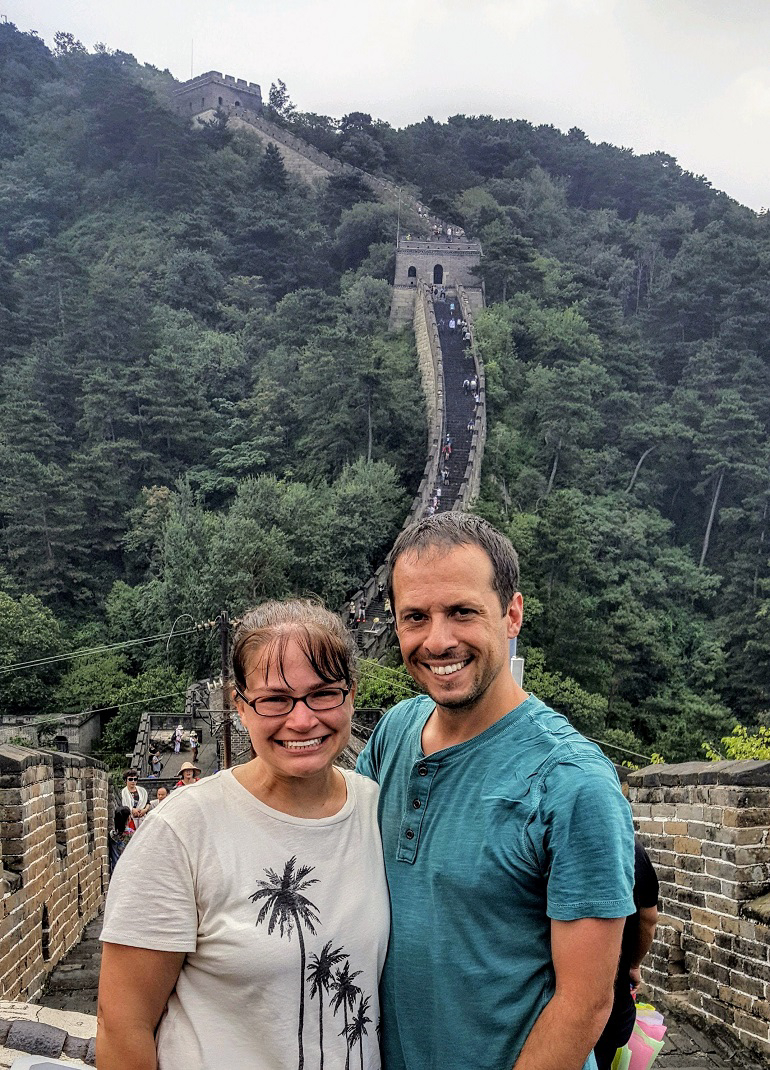 Us on the Great Wall of China
