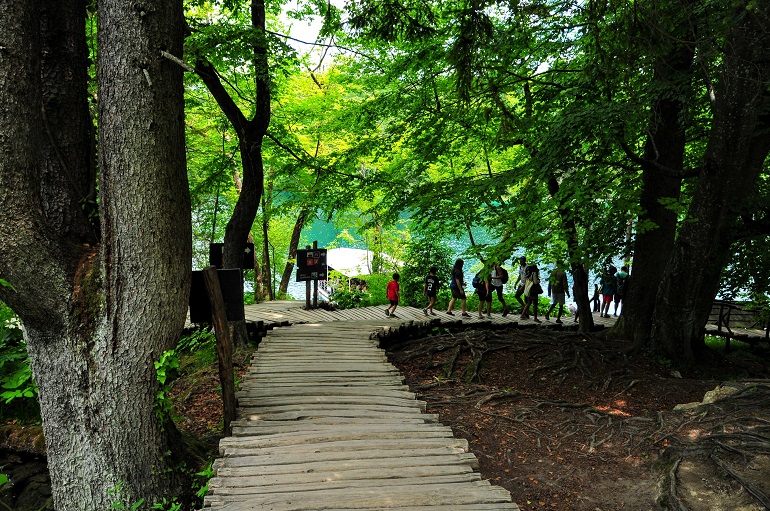 Plitvice Lakes - Path to ferry