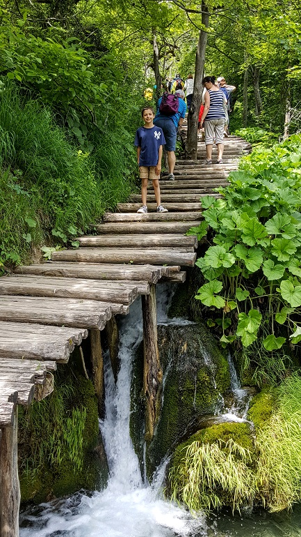 Plitvice Lakes - Stairs - Waterfall