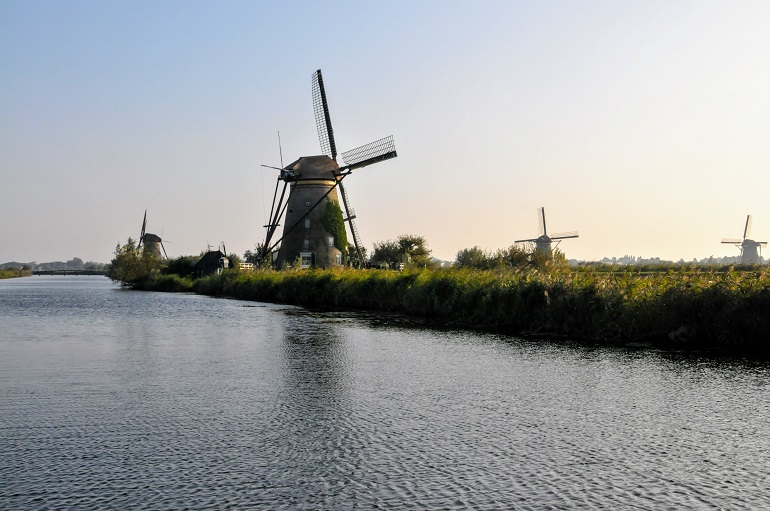 Windmills of Holland at Kinderdijk