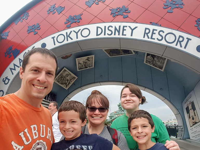 My family at Tokyo Disney Resort